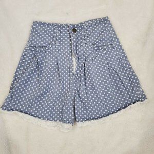 Vintage Gitano Shorts High Waisted Blue‎